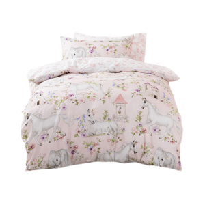 Linenhouse Unicorn Blossom Duvet Cover Set